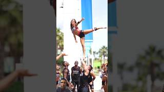 Navarro Cheer Sequence ft oliversilva29 acro cheerleader stunt oliversilva29 [upl. by Airdnat425]