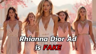 Rihanna’s Dior Ad is 100 AI [upl. by Anaytat]