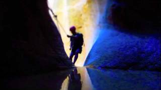 Zion Canyoneering Guide Service Slot Canyon Tour [upl. by Ymmit]