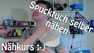 SPUCKTUCH SELBER NÄHEN  DIY  Anleitung für Anfänger  Tutorial [upl. by Oiruam]