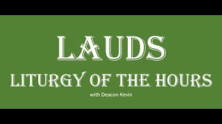 Saturday Week 1 LaudsMP Vol 4 Liturgy of the Hours [upl. by Nylatsirhc]