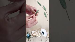 DIY paper Italian Ruscus inspired leaves Templates at dwbloomscom paperleaves paperflowers [upl. by Assin731]