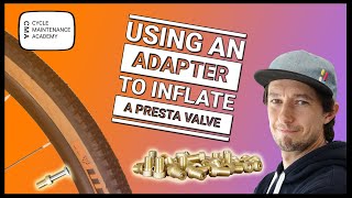 Inflating a Presta valve using an adapter  A stepbystep guide [upl. by Nicolette]