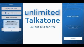 Talkatone create new method  Get Unlimited free usa number  Talkatone Account Update Method II [upl. by Publea]