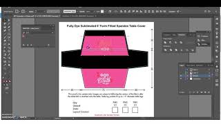 How To Instructional 4 Stretch Table Cover With Logo  Art Template Set Up  Logoclothz [upl. by Arorua262]