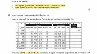 IGCSE ICT 0417 Paper 3 – Spreadsheets  Live PastPaper session [upl. by Dibrin335]