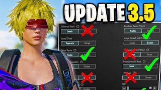 PUBG Mobile Update 35 All Settings amp Sensitivity Guide for Better HipFire amp Accuracy [upl. by Arvid915]