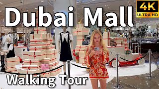 Dubai Mall 🇦🇪 World’s Largest Mall Luxurious Shopping Destination  4K  Walking Tour [upl. by Charlotte]