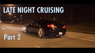 Supercharged Infiniti G35 Coupe Night Drive ASMR Part 2 [upl. by Oilalue]