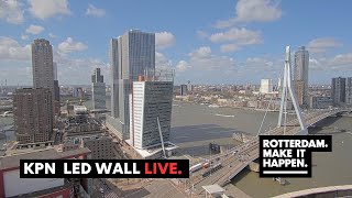 Live Stream  Erasmusbrug Rotterdam  KPN Led Wall [upl. by Elleraj912]