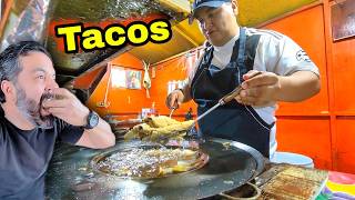 NEXT LEVEL Mexican Street TACOS  Deep fried quotFlautasquot  Pickled Pork Feet quotPatitas De Puercoquot [upl. by Barb]