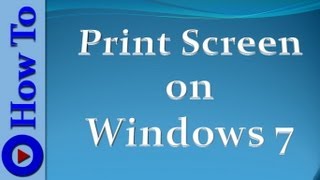 How to print screen on Windows 7 [upl. by Katine]