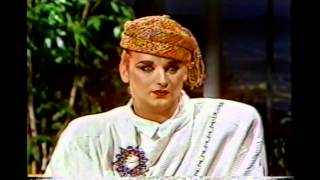 Boy George  First time with Johnny Carson cc 1984 [upl. by Carlie]