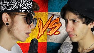 BATALLA de RAP ARGENTINO vs ESPAÑOL [upl. by Yrebmik]