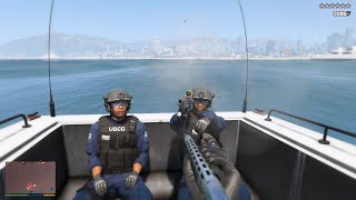 GTA V RDE 404 Expanded amp Enhanced  US Coast Guard Rampage  10 Star Escape [upl. by Atiuqcir]