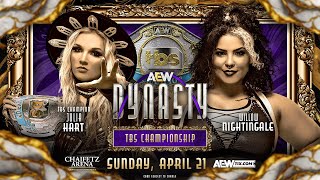 WWE 2K24 Julia Hart Vs Willow Nightingale  TBS Championship  AEW Dynasty 2024 [upl. by Finzer]