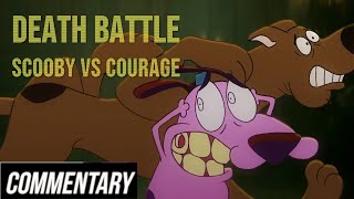 Blind Reaction Death Battle  ScoobyDoo vs Courage the Cowardly Dog [upl. by Perr]