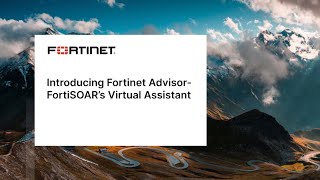 Fortinet Advisor GenAI Assistant for FortiSOAR  Demo [upl. by Siuqramed]