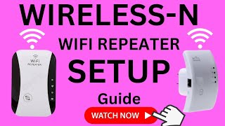 How To Setup WirelessN WiFi Repeater Wireless N WiFi Repeater Login Guide ✅️ [upl. by Elyad]