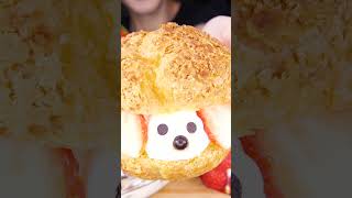 ASMR STRAWBERRY CHOCOLATE CAKE MALTESERS MAGNUM ICE CREAM NUTELLA DESSERT MUKBANG 먹방咀嚼音EATING SOUNDS [upl. by Gussie11]