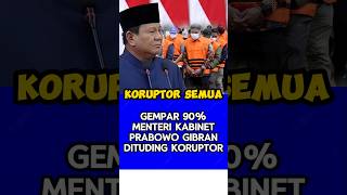 Demonstran sebut  90 menteri kabinet MerahPutih dituding koruptor [upl. by Yeldnarb]