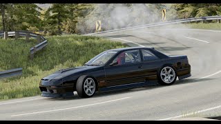 BeamNGdrive  Ibishu 240BX Drifting at Automation Test Track [upl. by Hinson]