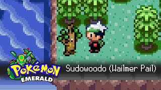 CÓMO QUITAR EL ARBOL DEL FRENTE DE BATALLA SUDOWOODO en POKÉMON ESMERALDA WAILMEGADERA [upl. by Alvis]