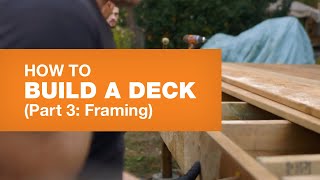 Deck Framing How to Build a Deck Part 35 [upl. by Vere42]