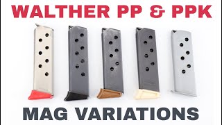 Walther PP and PPK Magazine Variations  WW2 Prewar and Wartime [upl. by Aikenat]