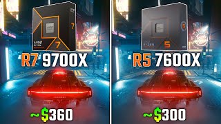 RYZEN 7 9700X vs RYZEN 5 7600X  Test in 6 Games [upl. by Chap899]