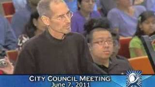 Steve Jobs Presents to the Cupertino City Council 6711 [upl. by Ettedranreb260]