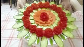 Amazing Vegetable Salad PlatingFood Decorations Isabelle Art and Design [upl. by Otho998]