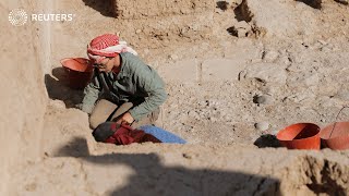 Archeologists excavate Iraq’s ancient city of Nineveh [upl. by Irodim]