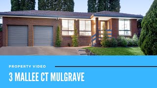 Property Video  3 Mallee Ct Mulgrave  with Audwin Wibrata [upl. by Ecydnarb]