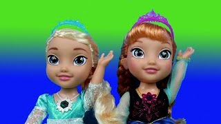 Disney Frozen Bilingual Singing Sisters Elsa and Anna Dolls [upl. by Ellekram879]