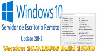 🖥️ RDPWrapper no Funciona en Windows 10 Después de Actualización Mayo 2021  10018363 Build 18363 [upl. by Haywood]