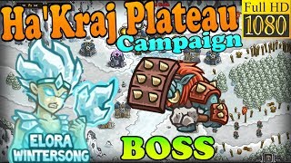 Kingdom Rush HD  BOSS UlgukHai Hakraj Plateau Campaign Level 18 Hero  Elora Wintersong [upl. by Hedges]