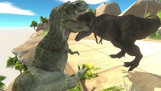 Speckles The Tarbosaurus VS Ultimasaurus  Animal Revolt Battle Simulator [upl. by Fablan910]