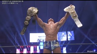 NJPW WRESTLEKINGDOM 15 NIGHT 1 REVIEW KOTA IBUSHI WINS IWGP HEAVYWEIGHT AND INTERCONTINENTAL TITLES [upl. by Notsgnik60]