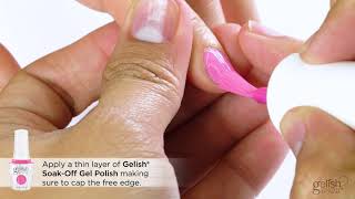 Gelish Step By Step  Color Application [upl. by Irianat432]