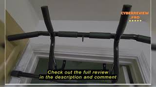 Review DMoose Fitness Pull Up Bar for Doorway  Hanging Bar Upto 250 Lbs Capacity No Screwing amp No [upl. by Epuladaugairam]