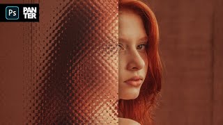 How to Apply Textured Glass Effect  Photoshop Tutorial [upl. by Mani128]