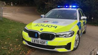 EPIC RTC DEMO RESPONSE Multiple Emergency Vehicle Lights and Sirens at Brooklands EV Day 2022 [upl. by Tager]