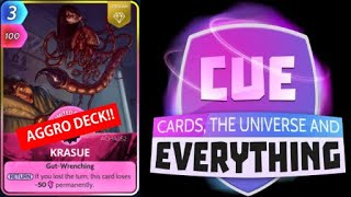 Aggro Krasue Deck Cards the Universe and Everything Cue Cards [upl. by Kliman]