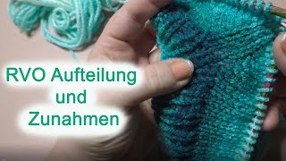 RVO Aufteilung und Zunahmen  Raglanzunahmen stricken  Raglan Pullover stricken  Teil 3 [upl. by Otrebile593]