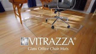 Lifetime Warranty  Vitrazza Glass Chair Mats [upl. by Enneicul936]