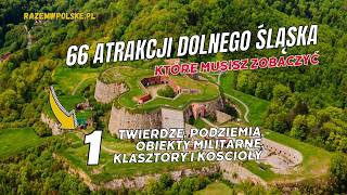 66 atrakcji Dolnego Śląska które musisz zobaczyć cz1 Podziemia twierdze militaria klasztory [upl. by Aivatan]