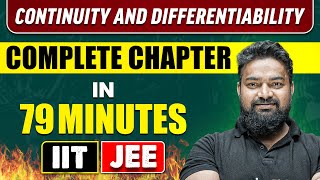 CONTINUITY AND DIFFERENTIABILITY in 79 Minutes  Full Chapter Revision  Class 12th JEE [upl. by Berkman]