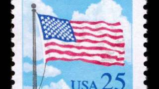 Star Spangled Banner amp US flag stamps [upl. by Ahsieken]