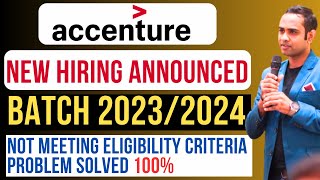 🔴Accenture Official Hiring 2024 Announced  Batch 20232024  Salary 46LPA [upl. by Thurston578]